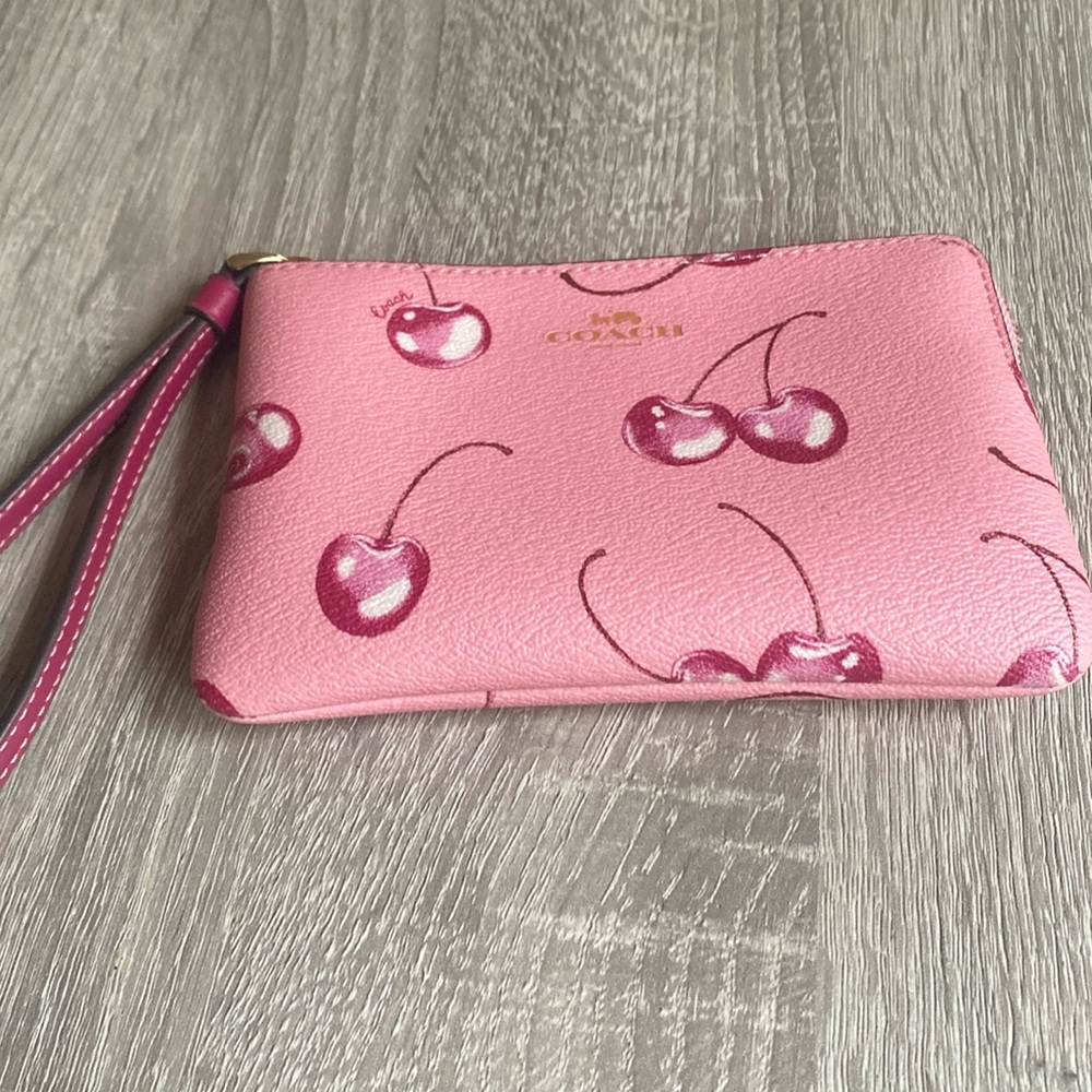 Coach Cherry Wristlet
